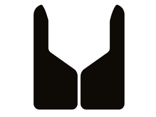 Long-John Fender Flair Mud Flaps 15" x 36" x .150" Thick Black Smooth Poly