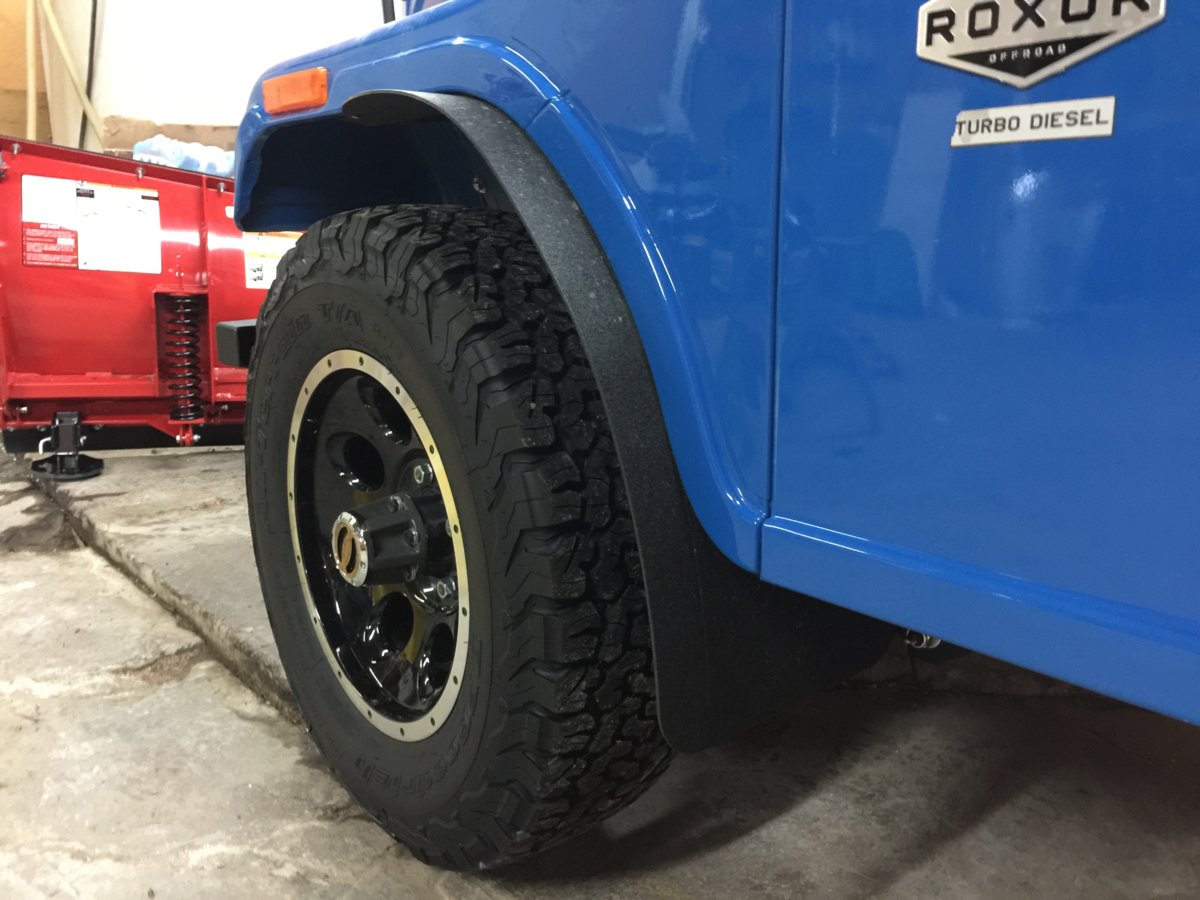 Long-John Fender Flair Mud Flaps 15" x 48" x .150" Thick Black Smooth Poly - Image 7